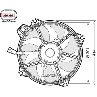 Ventilateur, refroidissement du moteur DENSO DER23005
