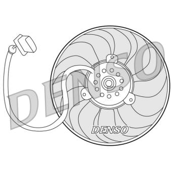 Ventilateur, refroidissement du moteur DENSO OEM 1C0959455C