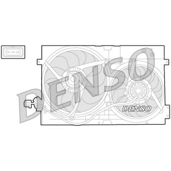 Ventilateur, refroidissement du moteur DENSO OEM 1C0959455C