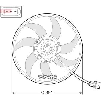 Ventilateur, refroidissement du moteur DENSO OEM 6R0959455E