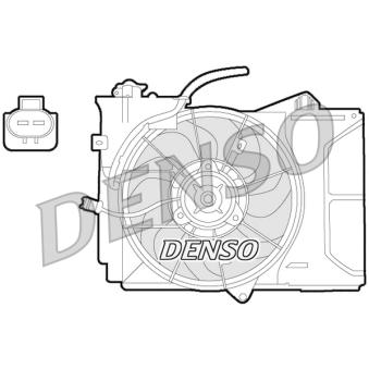 Ventilateur, refroidissement du moteur DENSO OEM 1636123030