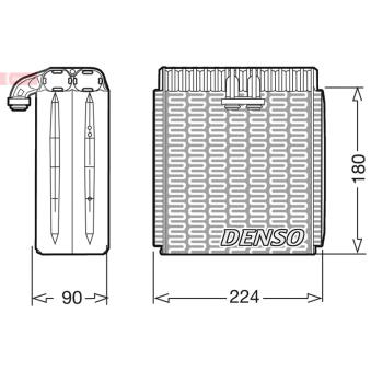 Evaporateur climatisation DENSO [DEV09003]