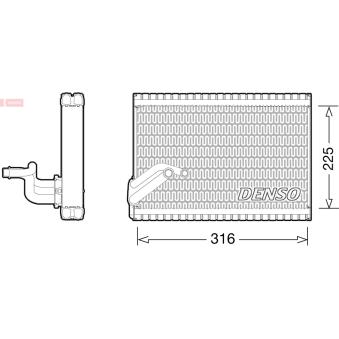 Evaporateur climatisation DENSO [DEV21003]