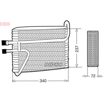 Evaporateur climatisation DENSO [DEV33001]