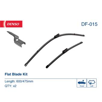 Kit balais d'essuie-glace DENSO DF-015 pour VOLKSWAGEN GOLF 2.0 TDI - 110cv