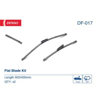 Kit balais d'essuie-glace DENSO DF-017 pour RENAULT THALIA 1.4 - 75cv