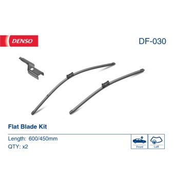 Kit balais d'essuie-glace DENSO DF-030 pour LAND ROVER FREELANDER 2 1.9 D Multijet - 150cv