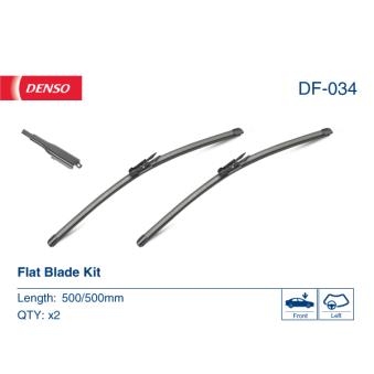 Kit balais d'essuie-glace DENSO DF-034 pour BMW Série 1 120 i - 163cv