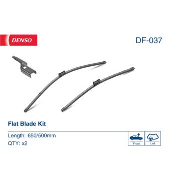 Kit balais d'essuie-glace DENSO DF-037 pour PEUGEOT PARTNER D4 - 190cv