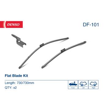 Kit balais d'essuie-glace DENSO DF-101 pour ALFA ROMEO BRERA 1.5 TDCi - 120cv