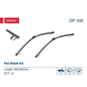 Kit balais d'essuie-glace DENSO DF-106 pour SUZUKI IGNIS 2.0 TDCi - 110cv