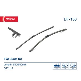 Kit balais d'essuie-glace DENSO DF-130 pour MERCEDES-BENZ SL 600 - 500cv