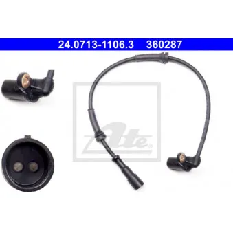 Capteur, vitesse de roue ATE OEM 7700425825 Capteur, vitesse de roue ATE OEM 7700425825
