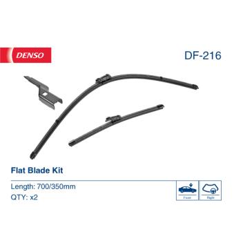 Kit balais d'essuie-glace DENSO DF-216 pour BMW X5 1.0 EcoBoost mHEV - 155cv Kit balais d'essuie-glace DENSO DF-216 pour BMW X5 1.0 EcoBoost mHEV - 155cv
