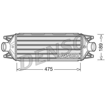 Intercooler, échangeur DENSO OEM 5801349167
