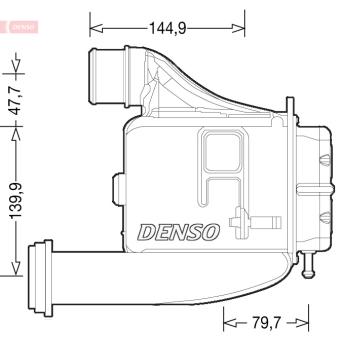 Intercooler, échangeur DENSO DIT12006 pour IVECO DAILY 35C21 V. 35S21 V. 40C21 V. 45C21 V. 50C21 V - 204cv