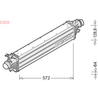Intercooler, échangeur DENSO OEM 13440206