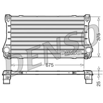 Intercooler, échangeur DENSO DIT50006 pour TOYOTA VERSO 2.2 D-CAT - 177cv