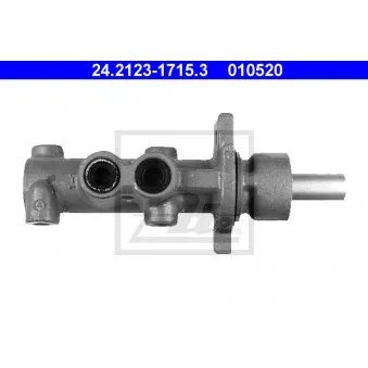Maître-cylindre de frein ATE 24.2123-1715.3 pour CITROEN XSARA 1.9 D - 69cv