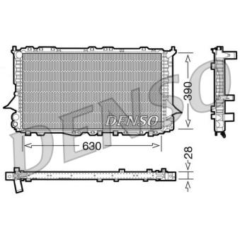 Radiateur, refroidissement du moteur DENSO DRM02005