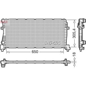 Radiateur, refroidissement du moteur DENSO OEM 5Q0121251EC