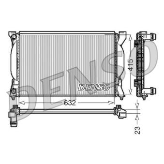 Radiateur, refroidissement du moteur DENSO OEM 8E0121253