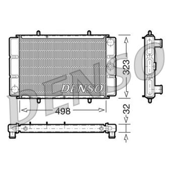 Radiateur, refroidissement du moteur DENSO [DRM03002]