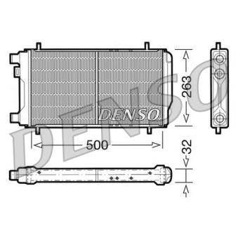 Radiateur, refroidissement du moteur DENSO [DRM03010]