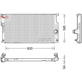Radiateur, refroidissement du moteur DENSO OEM 17117618807