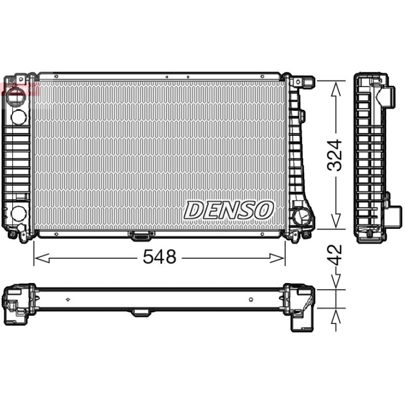 Radiateur, refroidissement du moteur DENSO DRM05016 - Visuel 1