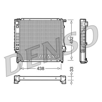 Radiateur, refroidissement du moteur DENSO [DRM05021]