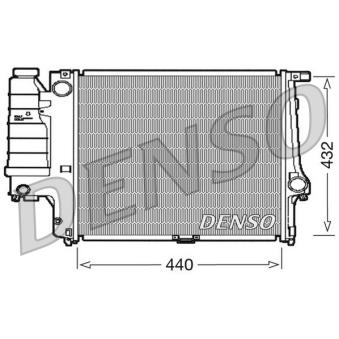 Radiateur, refroidissement du moteur DENSO DRM05037