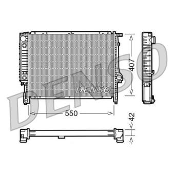 Radiateur, refroidissement du moteur DENSO [DRM05040]