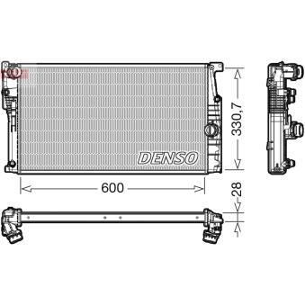 Radiateur, refroidissement du moteur DENSO DRM05120