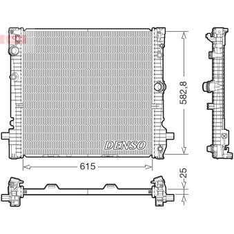 Radiateur, refroidissement du moteur DENSO DRM05124