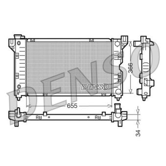 Radiateur, refroidissement du moteur DENSO DRM06010