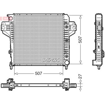 Radiateur, refroidissement du moteur DENSO [DRM06033]
