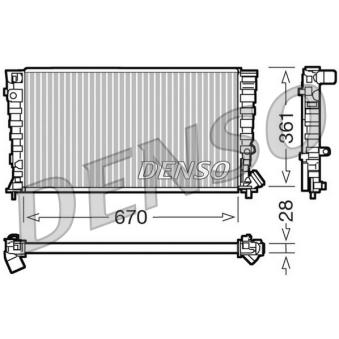 Radiateur, refroidissement du moteur DENSO OEM 133009