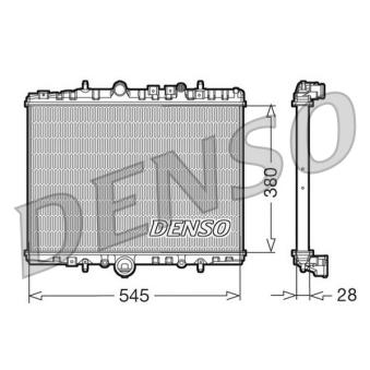 Radiateur, refroidissement du moteur DENSO OEM 133064