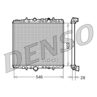 Radiateur, refroidissement du moteur DENSO DRM07061