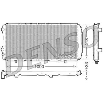 Radiateur, refroidissement du moteur DENSO [DRM09075]