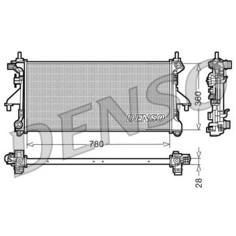 Radiateur, refroidissement du moteur DENSO OEM 1333E5