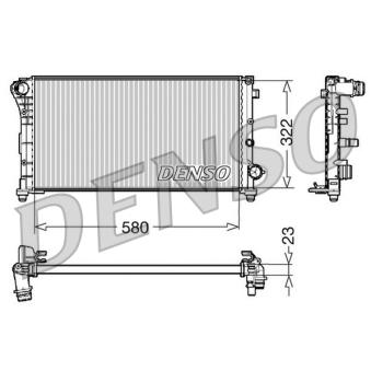 Radiateur, refroidissement du moteur DENSO OEM 51773192