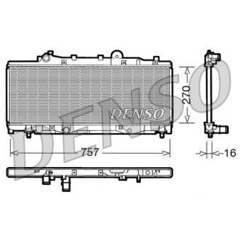 Radiateur, refroidissement du moteur DENSO [DRM09092]