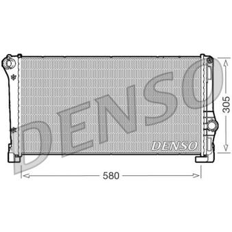 Radiateur, refroidissement du moteur DENSO DRM09104