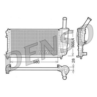 Radiateur, refroidissement du moteur DENSO DRM09108
