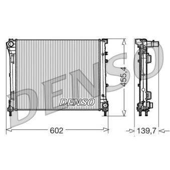Radiateur, refroidissement du moteur DENSO DRM09162 pour FIAT 500 0.9 - 60cv