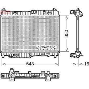 Radiateur, refroidissement du moteur DENSO OEM 1775583