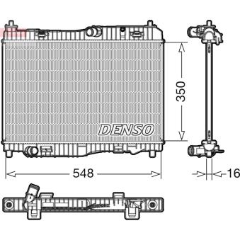 Radiateur, refroidissement du moteur DENSO DRM10006