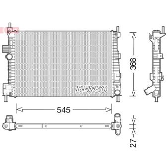 Radiateur, refroidissement du moteur DENSO OEM 8v618005ca